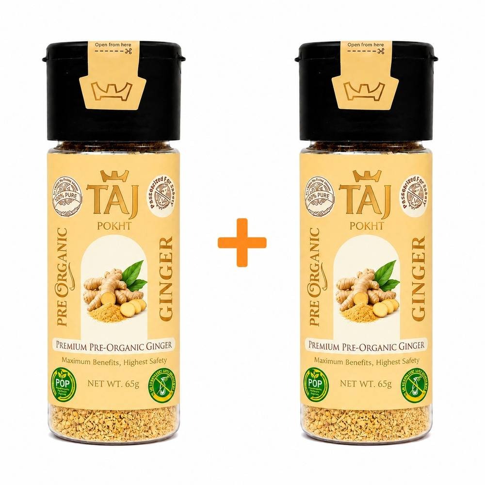 پک دو عدد زنجبیل Pre ارگانیک (Baby Ginger) 65 گرم تاج پخت