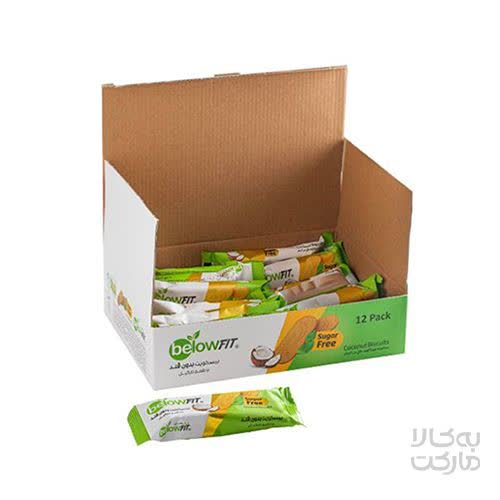 بیسکویت بدون قند با طعم نارگیل تک نفره 12 عددی 480 گرم بیلو