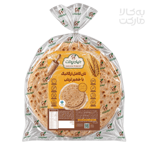 نان کامل تافتون ارگانیک با خمیر ترش(4 عددی ویژه تهران)جهان پخت