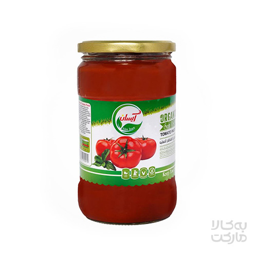 تصویر محصول رب گوجه فرنگی ارگانیک 700 گرمی آیسان