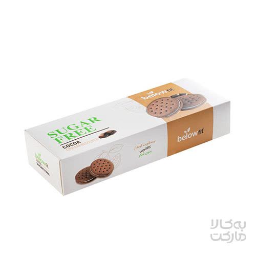بیسکویت کرمدار سبوس دار بدون قند با طعم کاکائو 450 گرم بیلو
